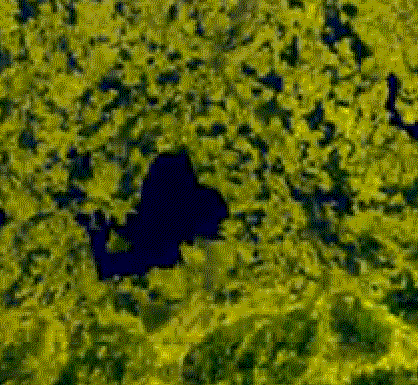 Satellitenbild mit Ring